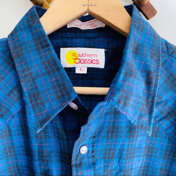 🍄5/$30 Western Pearl Snap Button Down - Picture 6 of 9